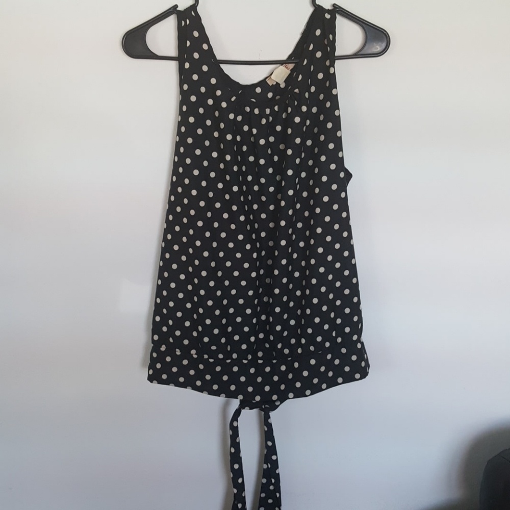 Polka dot blouse